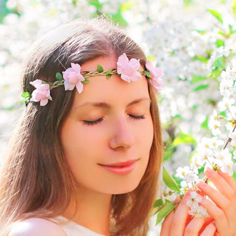 Floral Headband: DIY with flowers